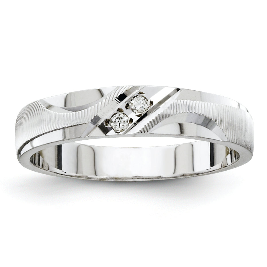 14K White Gold Ladies Band (Trio) Mounting