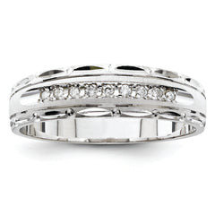 14K White Gold Men's Band (Trio) Mounting