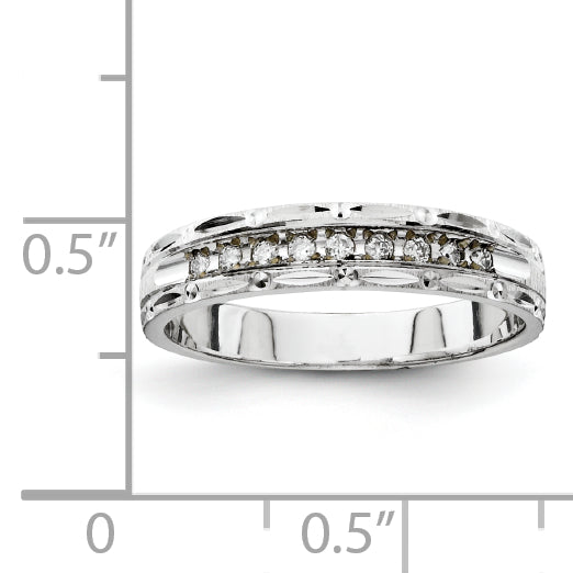 14K White Gold Ladies Band (Trio) Mounting