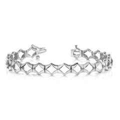 14k WGHolds 21 up to 2.75mm Stones Add-A-Diamond Tennis Bracelet