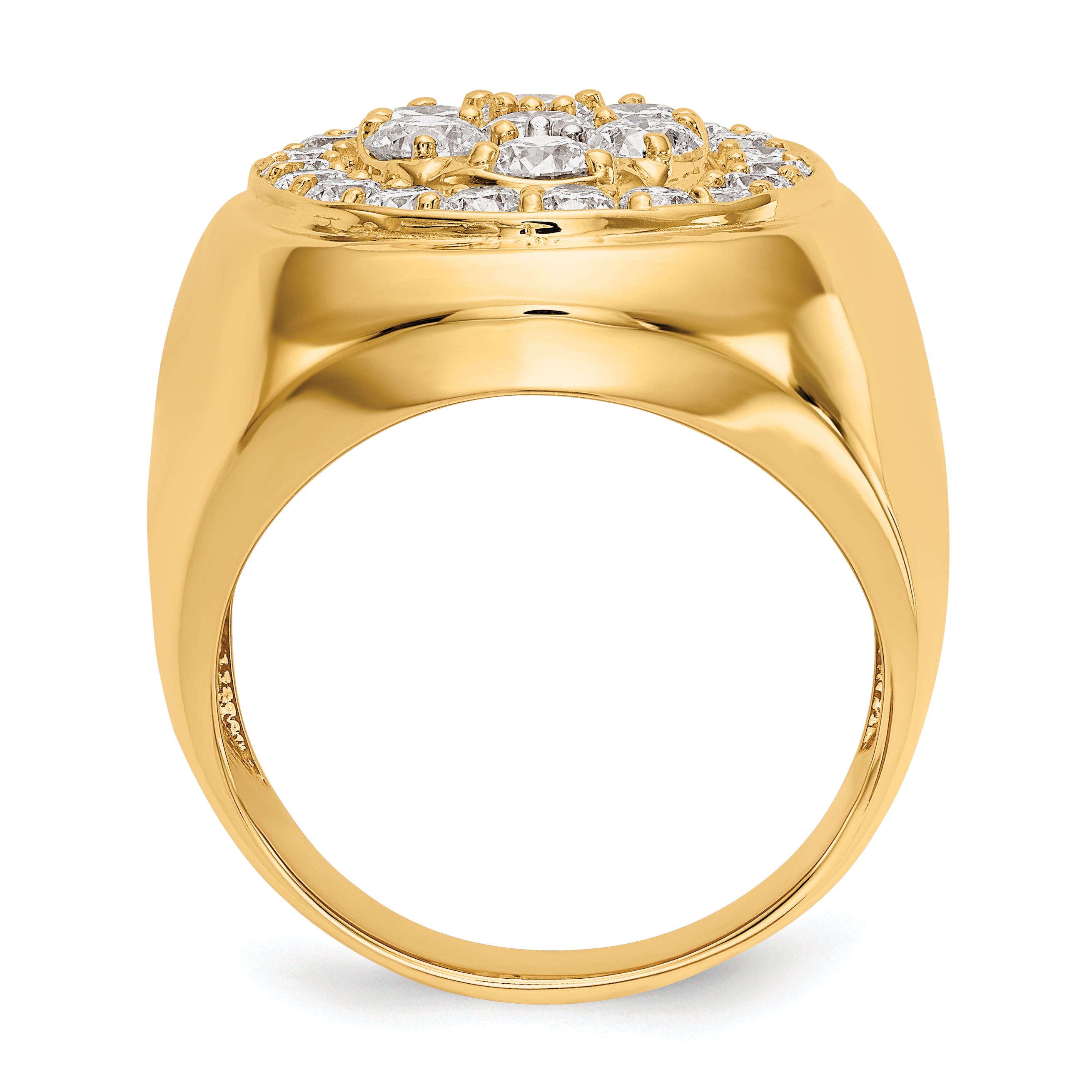 14k A Diamond men's ring