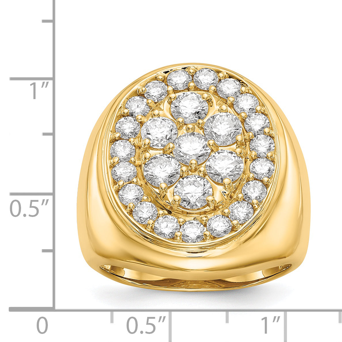 14K VS Diamond men's ring