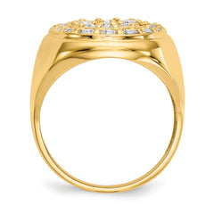 14K A Diamond men's ring