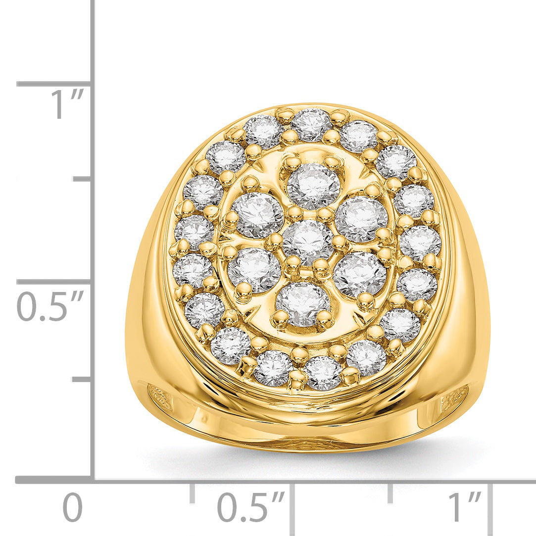 14K VS Diamond men's ring