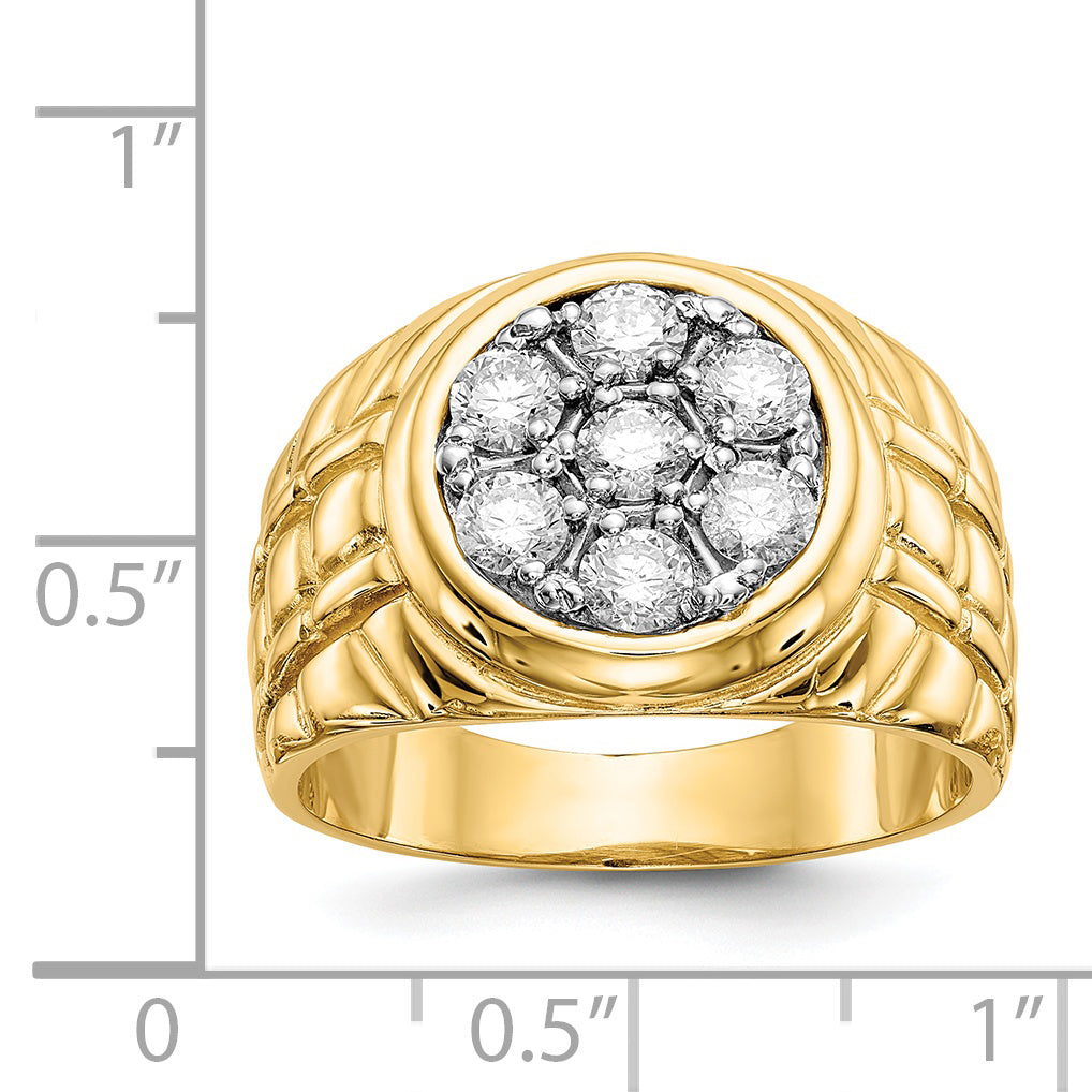 14K VS Diamond men's ring