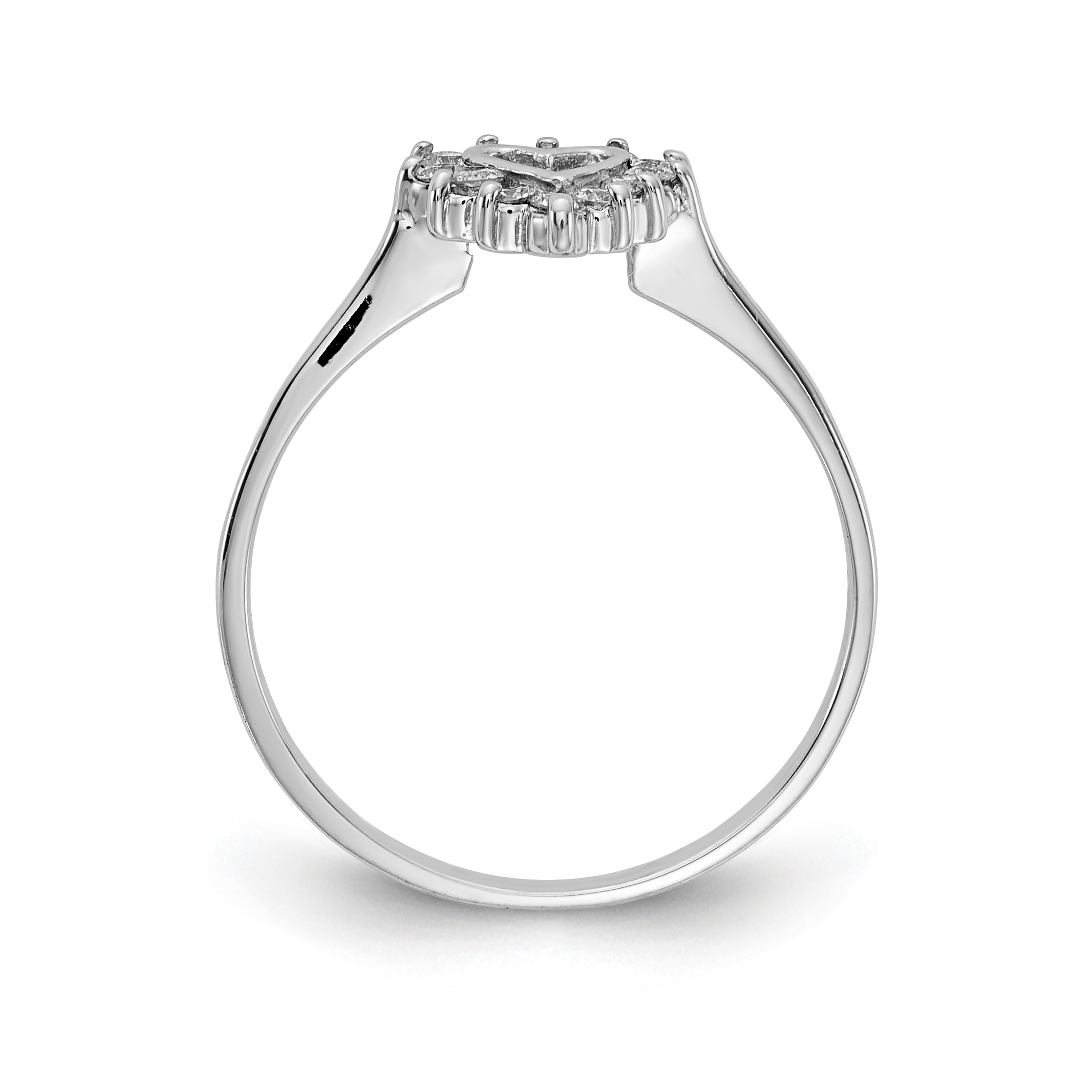 14K White Gold VS Diamond ring