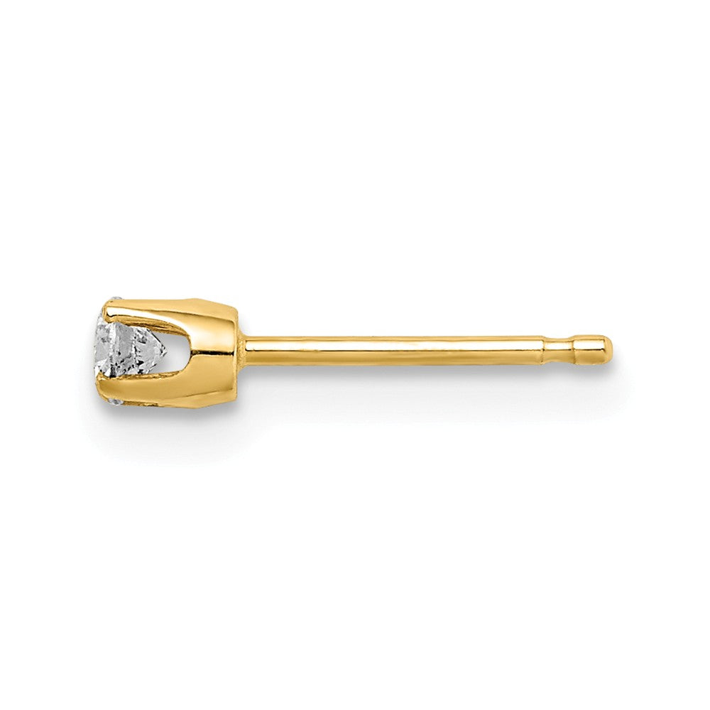 14k Single Stud Diamond Earring