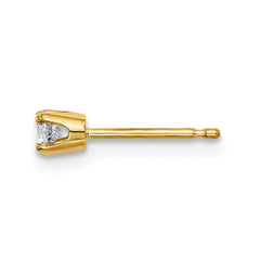 14k Single Stud Diamond Earring