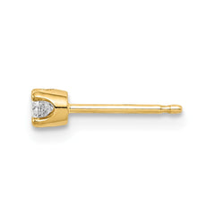 14k Single Stud Diamond Earring