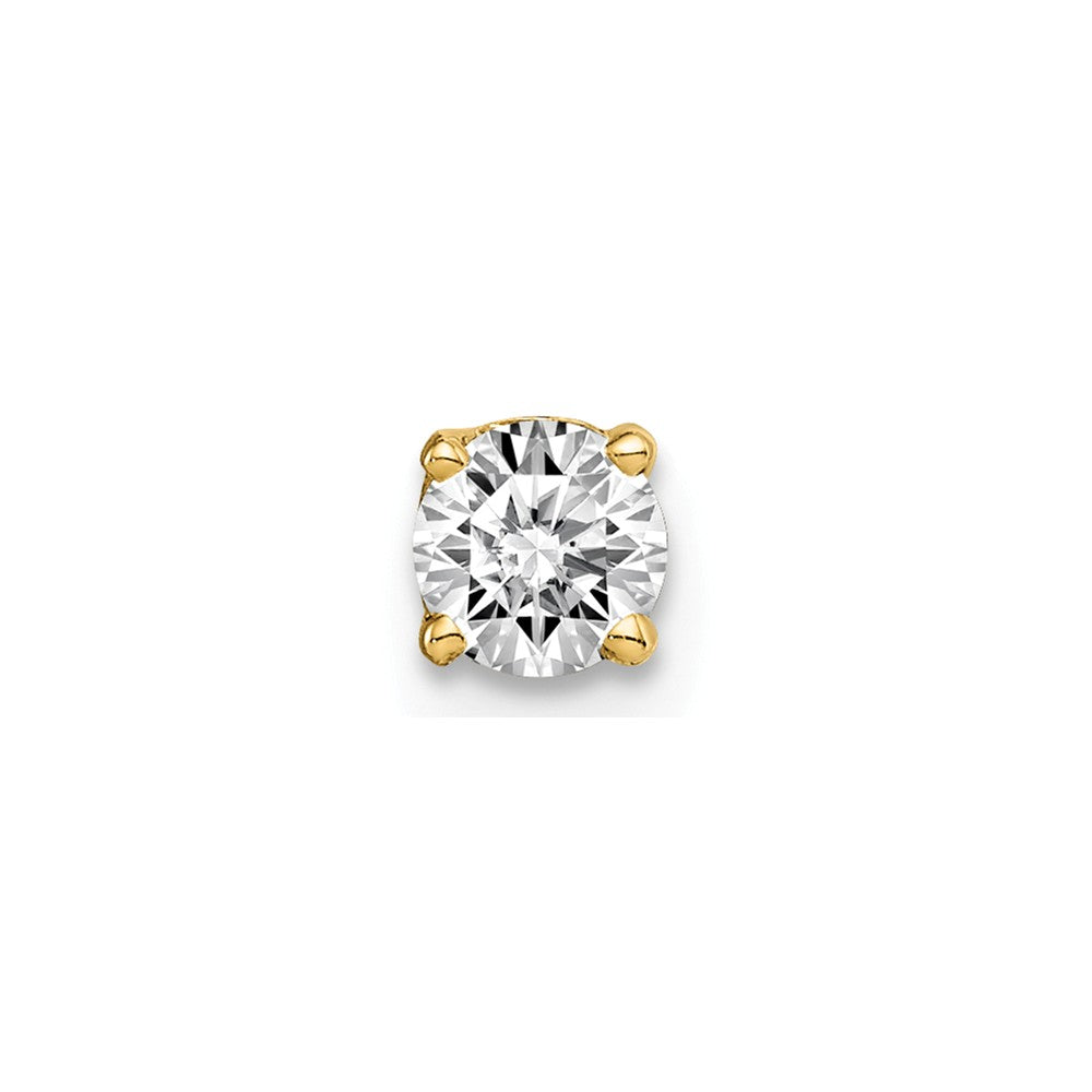 14K Single Stud Diamond Earring