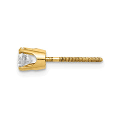 14k Single Stud Diamond Earring