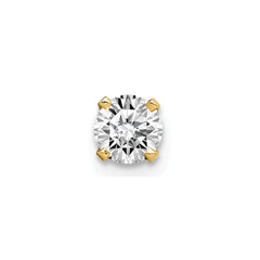 14K Single Stud Diamond Earring