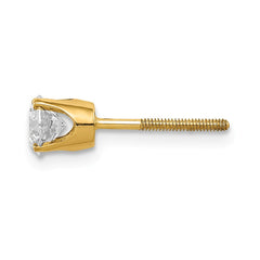 14k Single Stud Diamond Earring