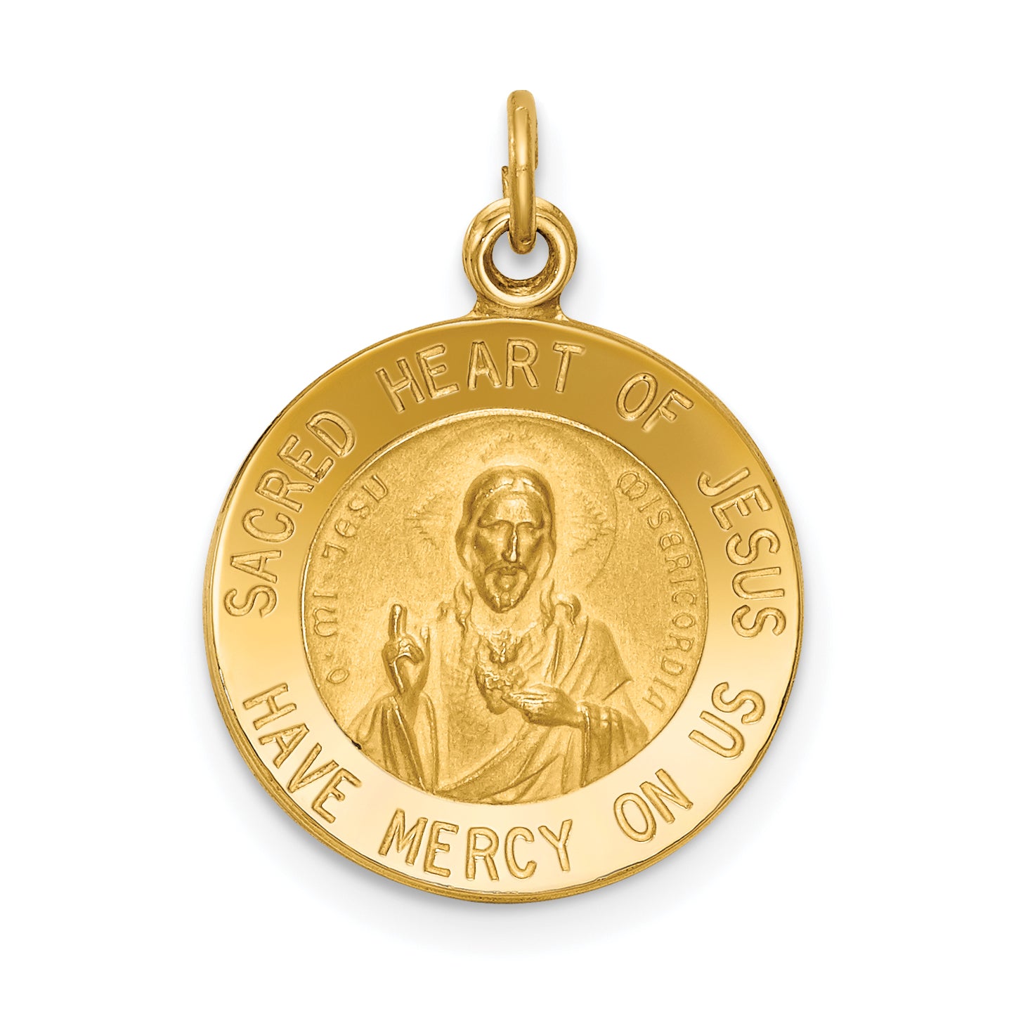 14K Sacred Heart of Jesus Medal Charm