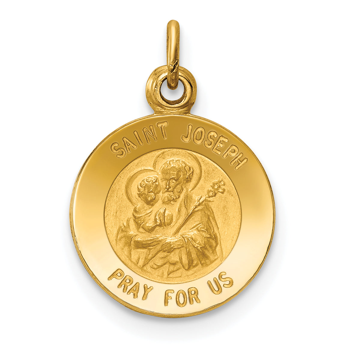 14K Saint Joseph Medal Charm