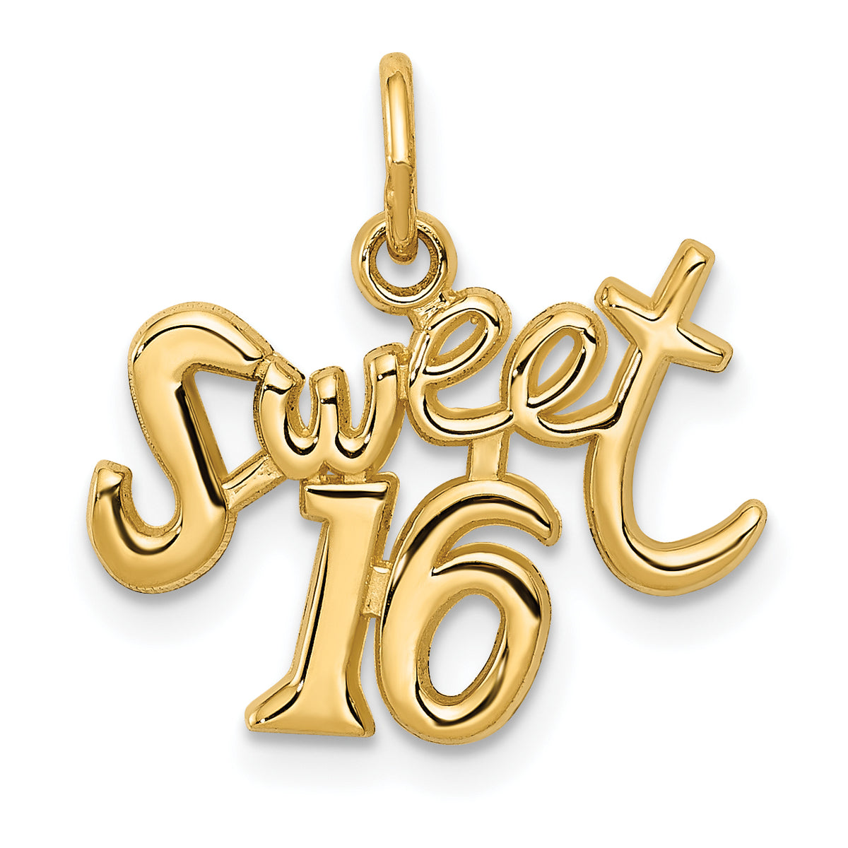 14K Sweet 16 Charm