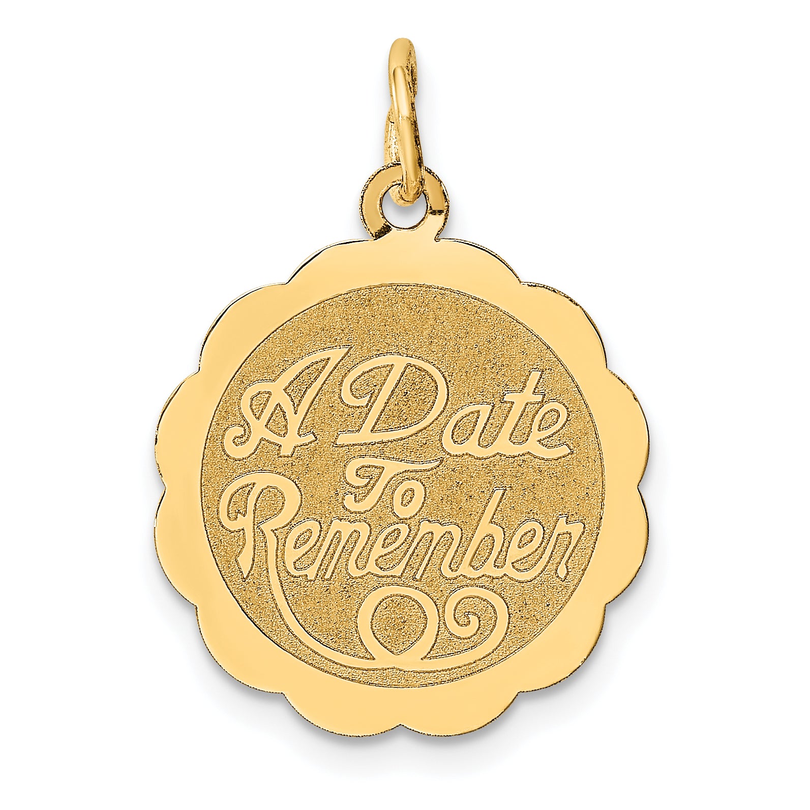 14K A Date to Remember Charm