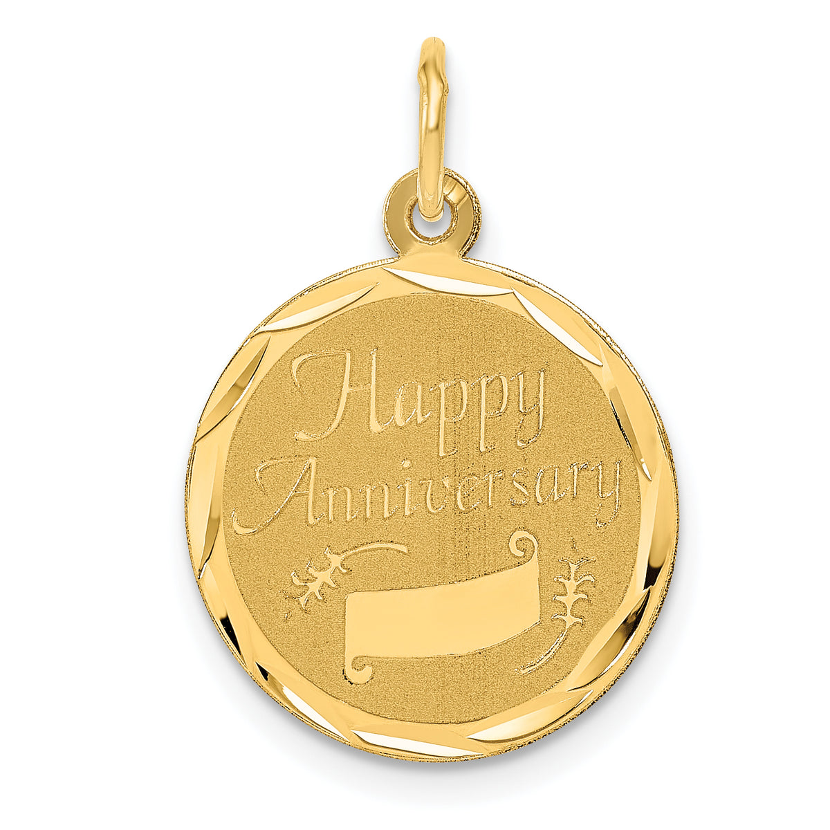 14K Happy Anniversary Charm