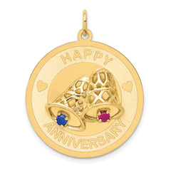 14K Happy Anniversary w/ Bells Charm