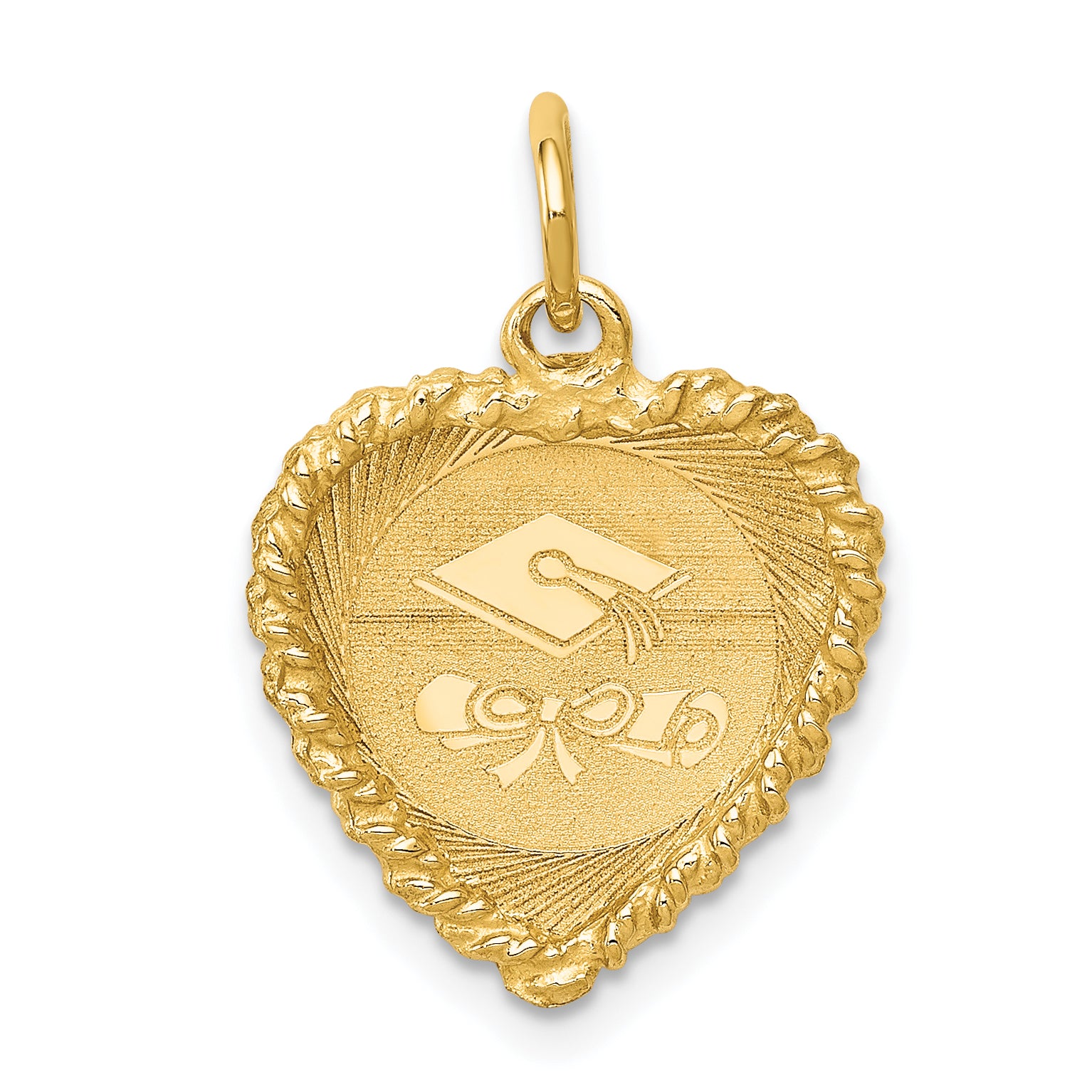 14K Graduation Cap Charm