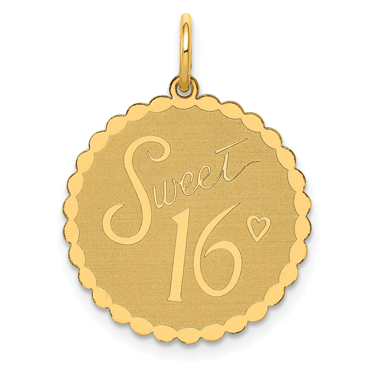 14K Sweet 16 Charm