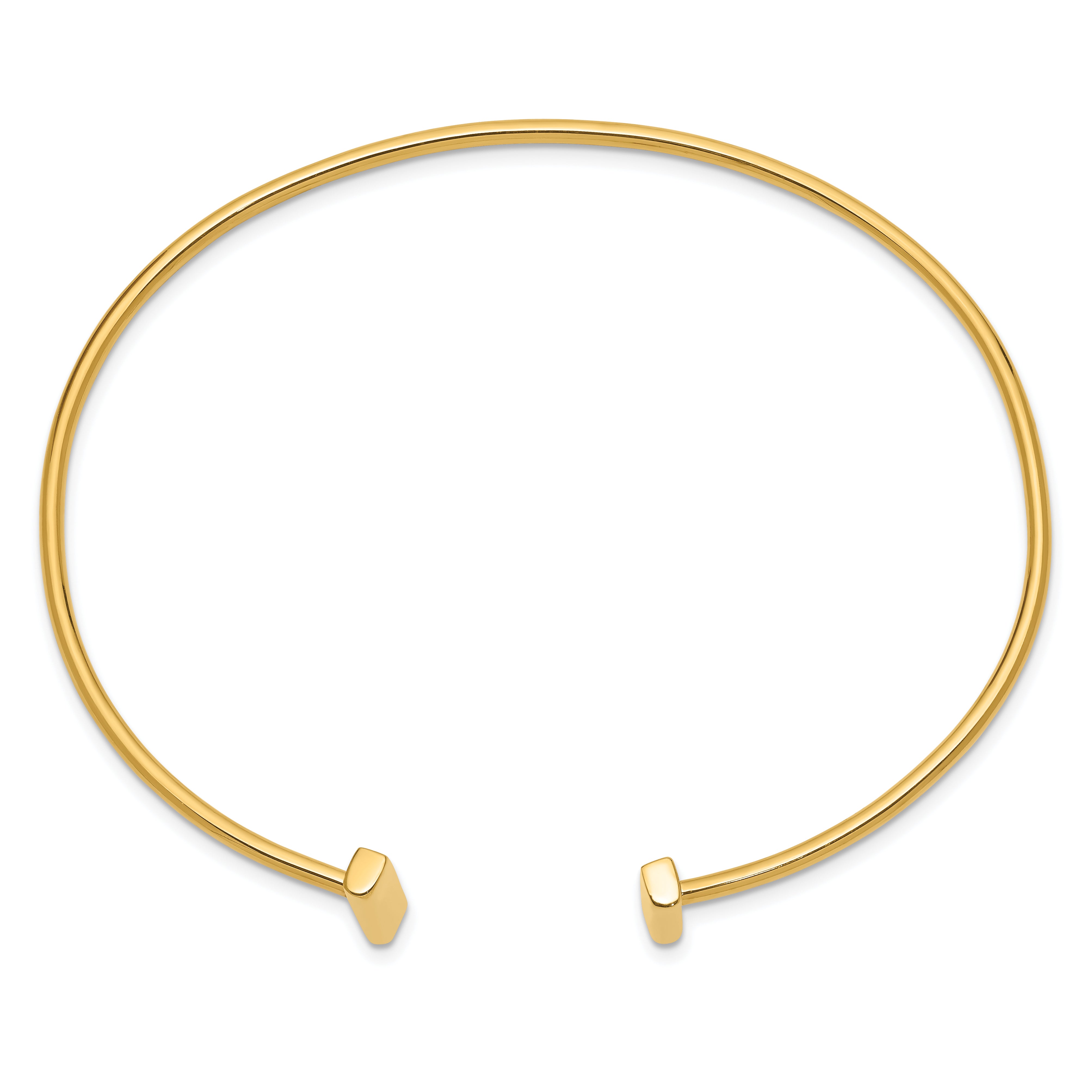 14k Flexible Bar Bangle