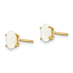 14K Opal Earrings - October