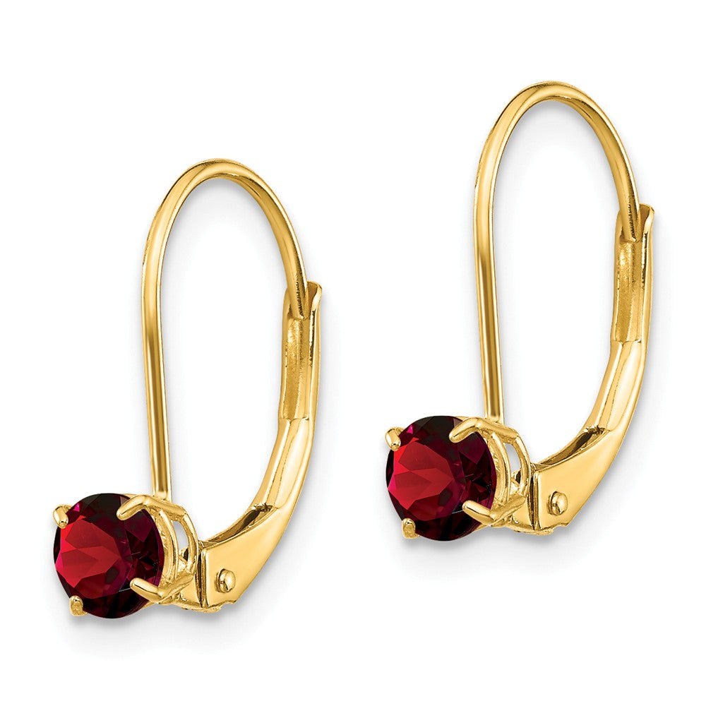 14K Garnet Earrings January