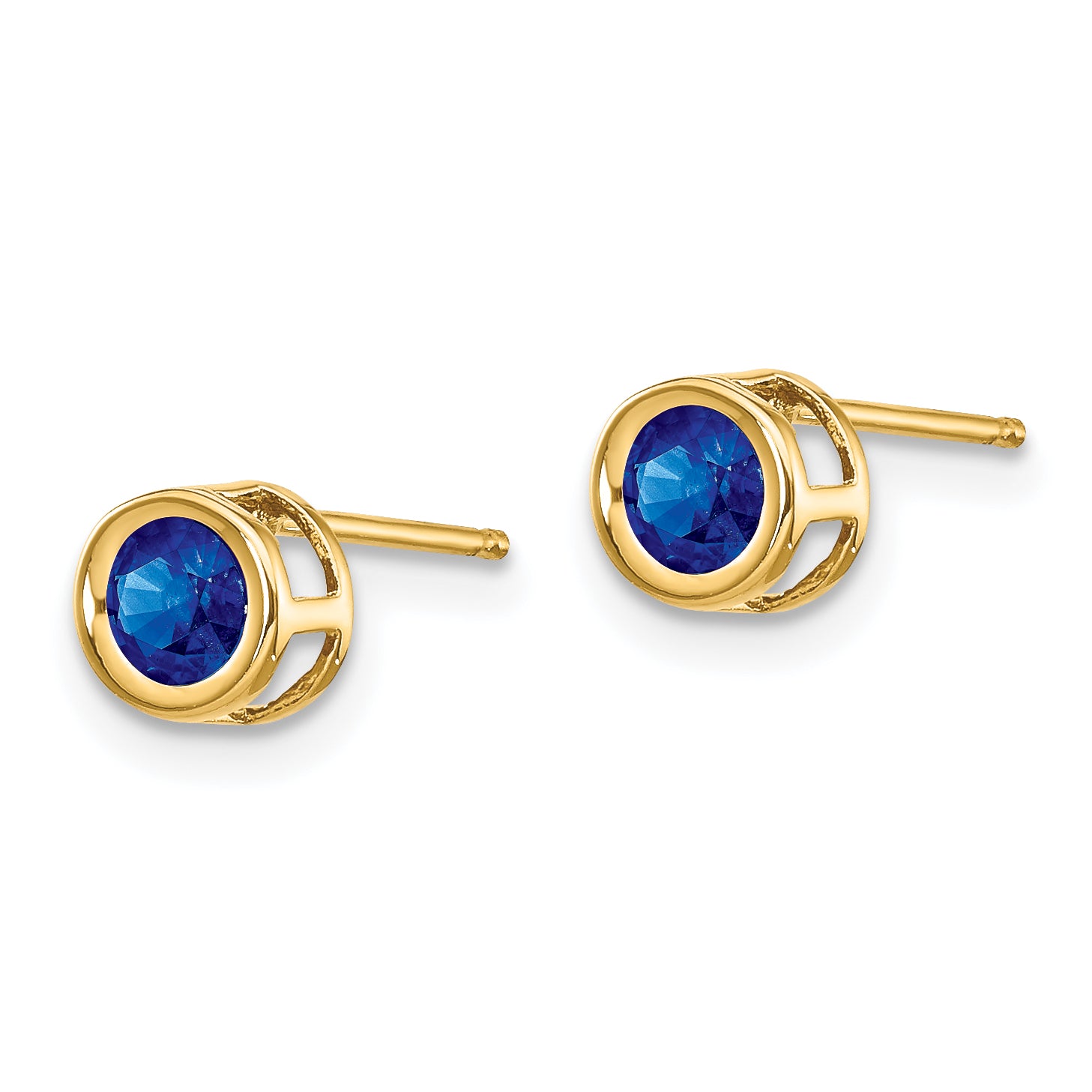 14k Sapphire Earrings September