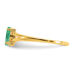 14k Emerald Birthstone Ring