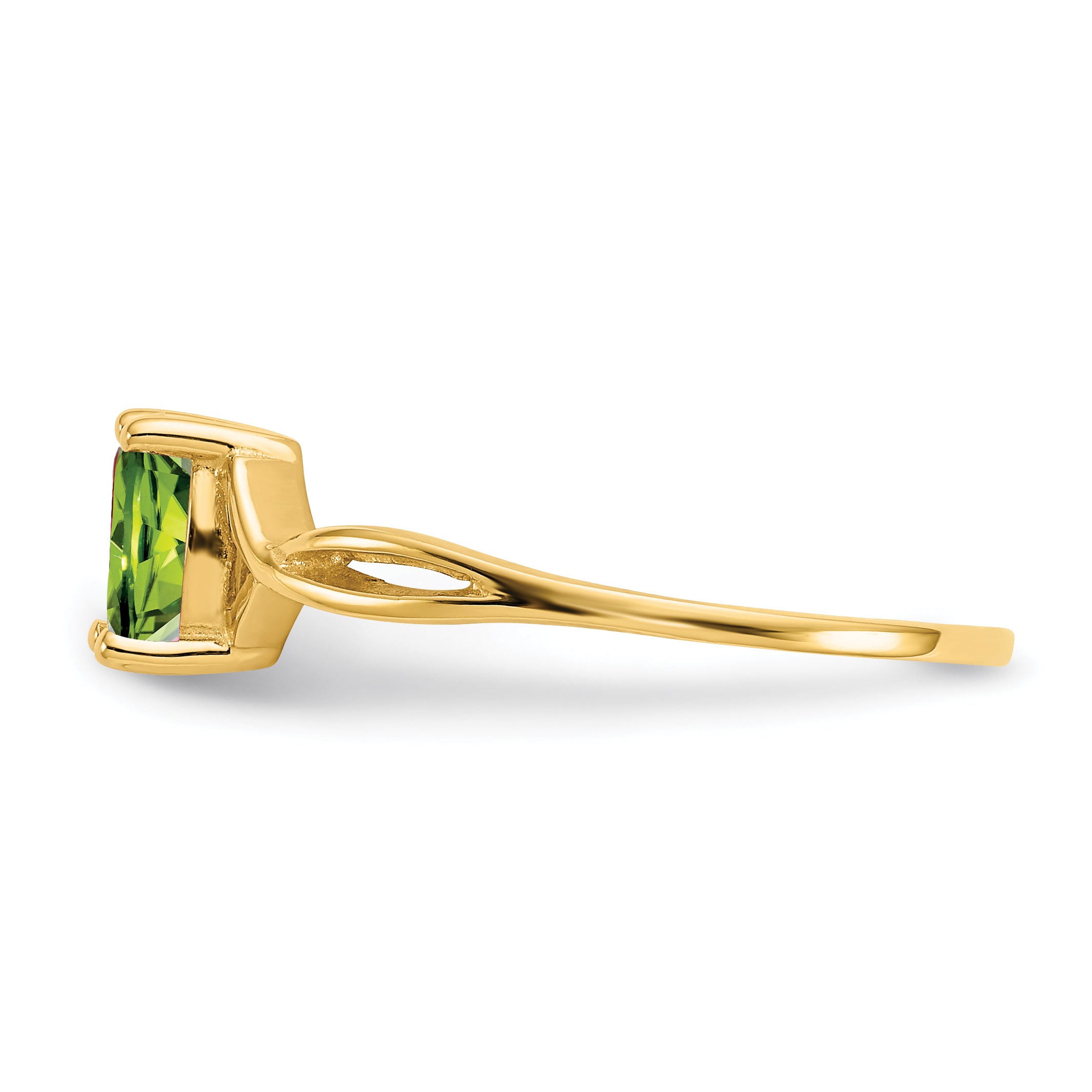 14k Peridot Birthstone Ring