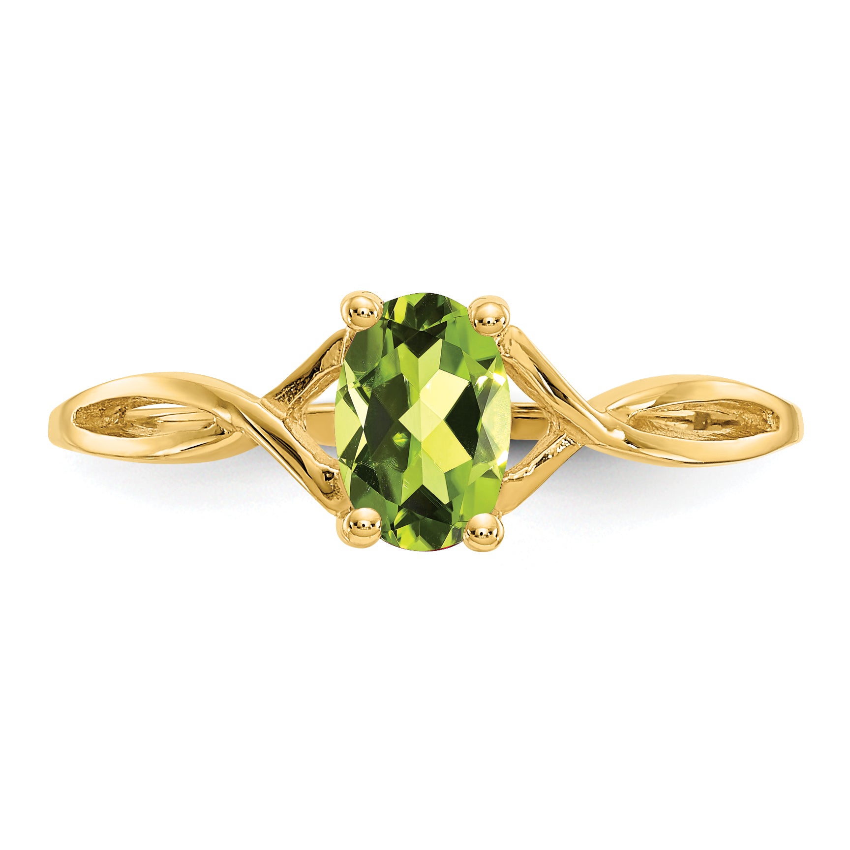 14k Peridot Birthstone Ring