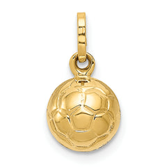 14K 3-D Soccer Ball Charm