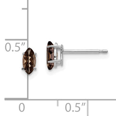 14kw 6x3mm Marquise Smoky Quartz Earring