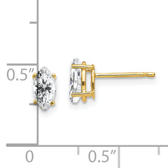 14k 7x3.5mm Marquise Cubic Zirconia earring