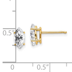 14k 8x4mm Marquise Cubic Zirconia earring