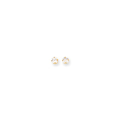 14k 4mm Square Earring Mountings