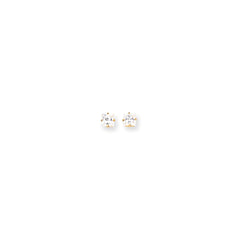 14k 5mm Square Post Earring Mountings