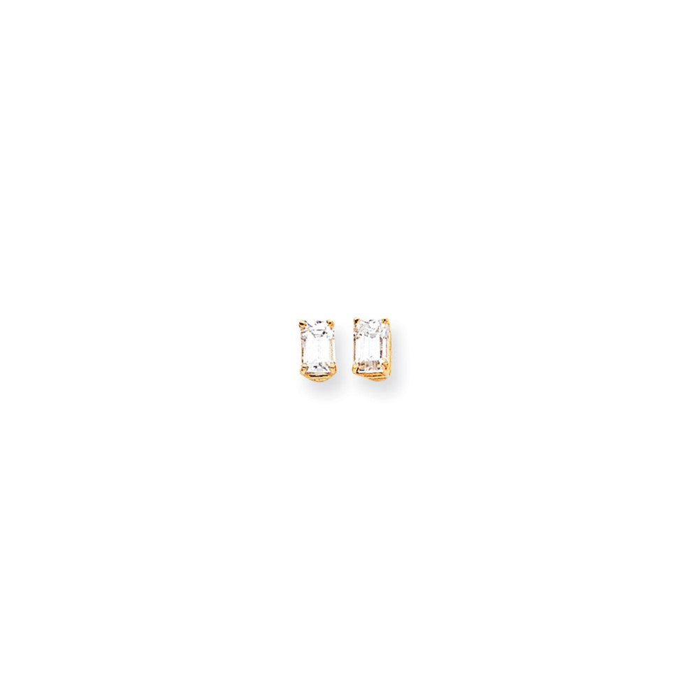 14k 6x4 Emerald Earring Mountings