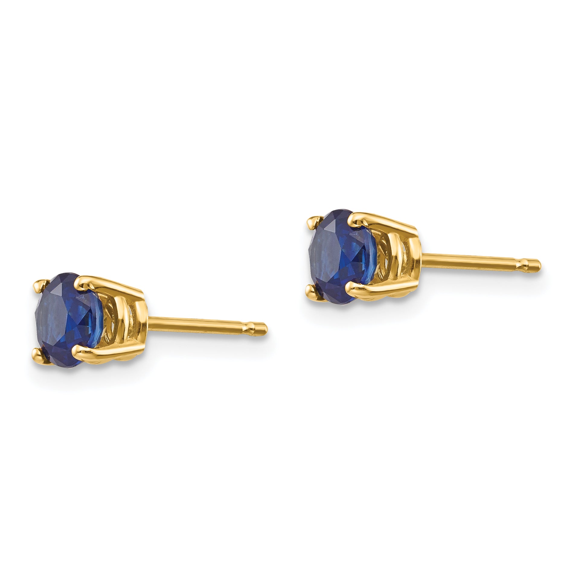 14k Sapphire Post Earrings