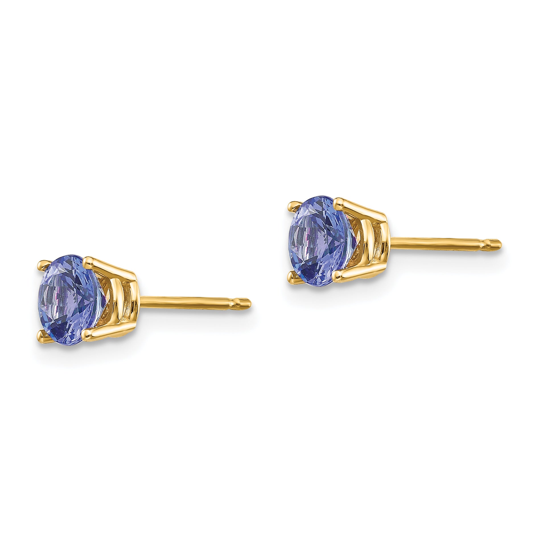 14k Tanzanite Post Earrings