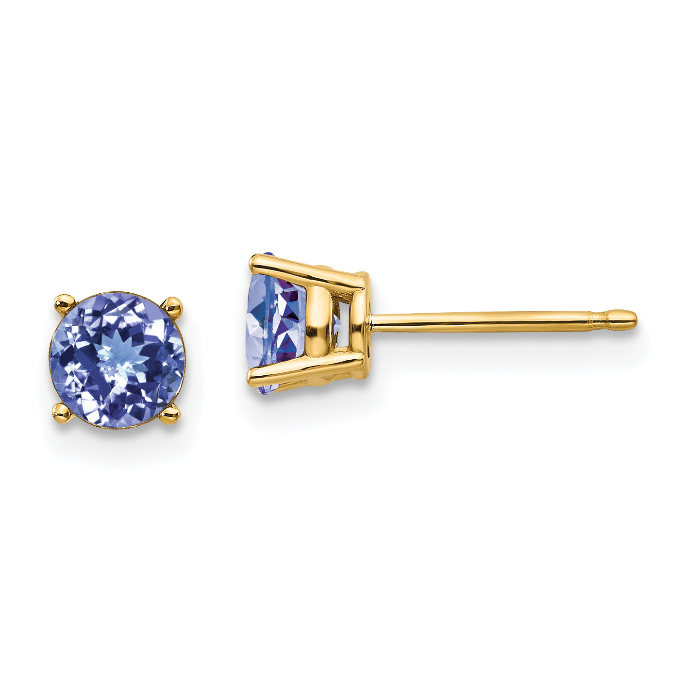 14k Tanzanite Post Earrings