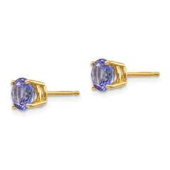 14k Tanzanite Post Earrings