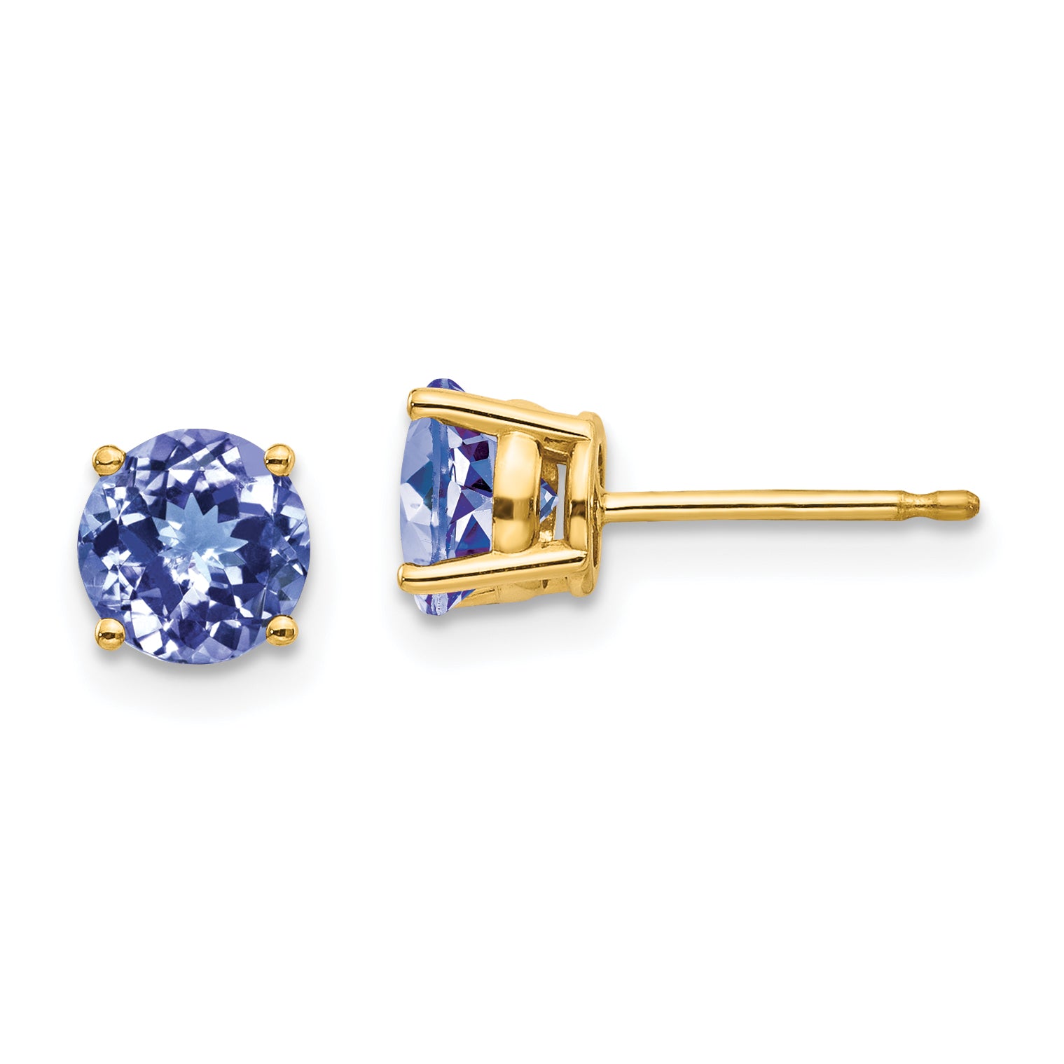 14k Tanzanite Post Earrings