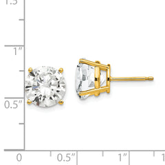 14k 10mm Cubic Zirconia Earrings