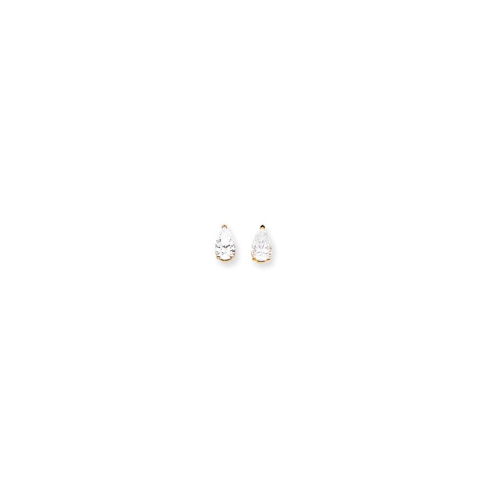 14k 8x5 Pear Earring Mountings