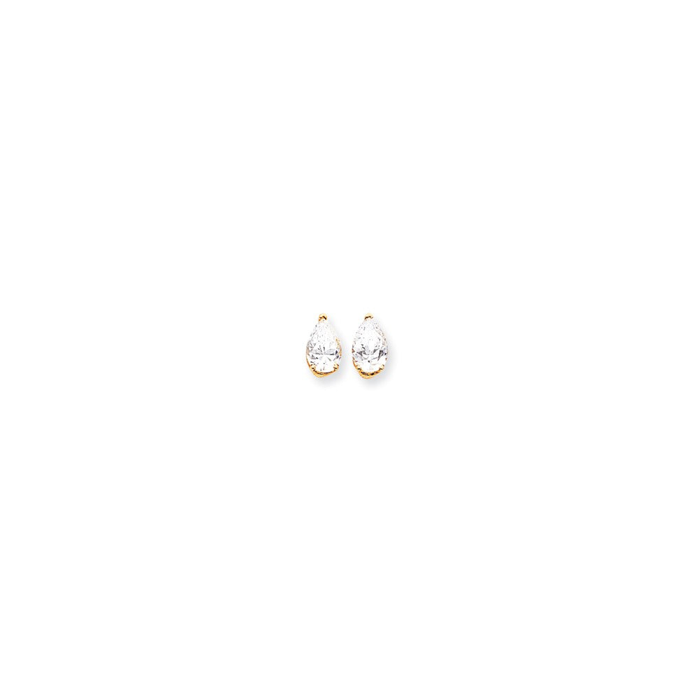 14k 9x6 Pear Earring Mountings