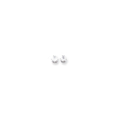 14k White Gold 5mm Trillion Earring Mountings