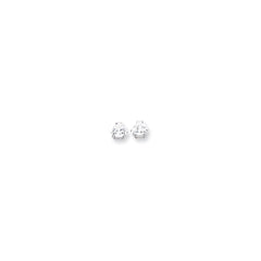 14k White Gold 7mm Trillion Earring Mountings