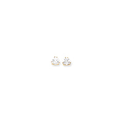 14k 7mm Trillion Earring Mountings